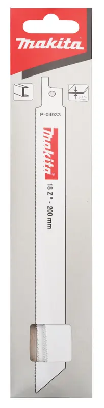 Makita  P-04933  Brzeszczot do piły szablastej, 200 x 0,9 mm  18TPI