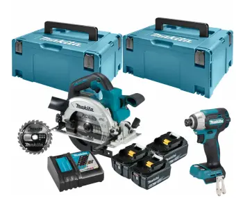 Makita  DLX2565GJ Zestaw Combo  DTD201 + DHS660  18 V 3x 6Ah