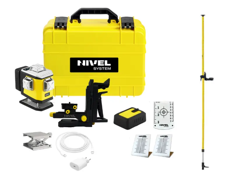 Nivel System Laser krzyżowy CL5B + tyczka rozporowa  LP-36