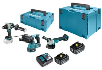 Makita  DLX3223TJ Zestaw Combo (DDF492+DHR242+DGA506)