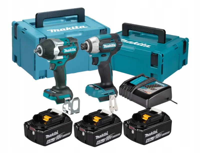 Makita DLX2564GJ  Zestaw  Combo 18V LXT(DTD201+DTW700)3x6Ah