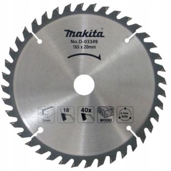 Makita D-03349 TARCZA TNĄCA DO DREWNA 165x20mm 40Z