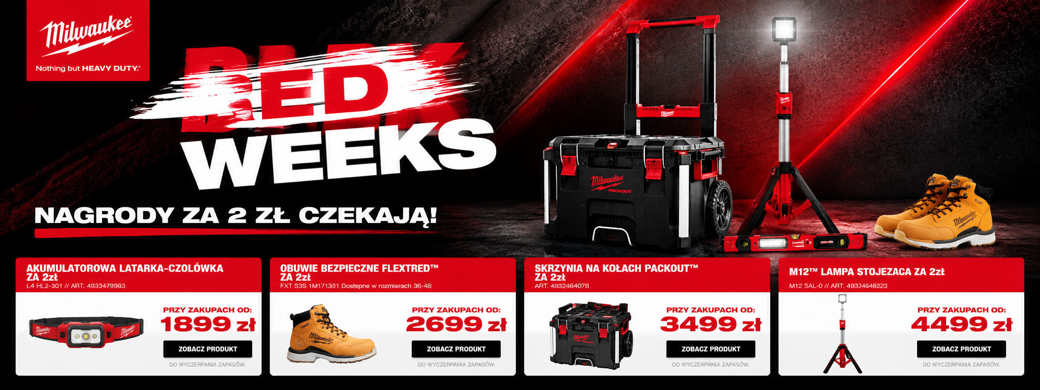 Milwaukee Black Red Weeks