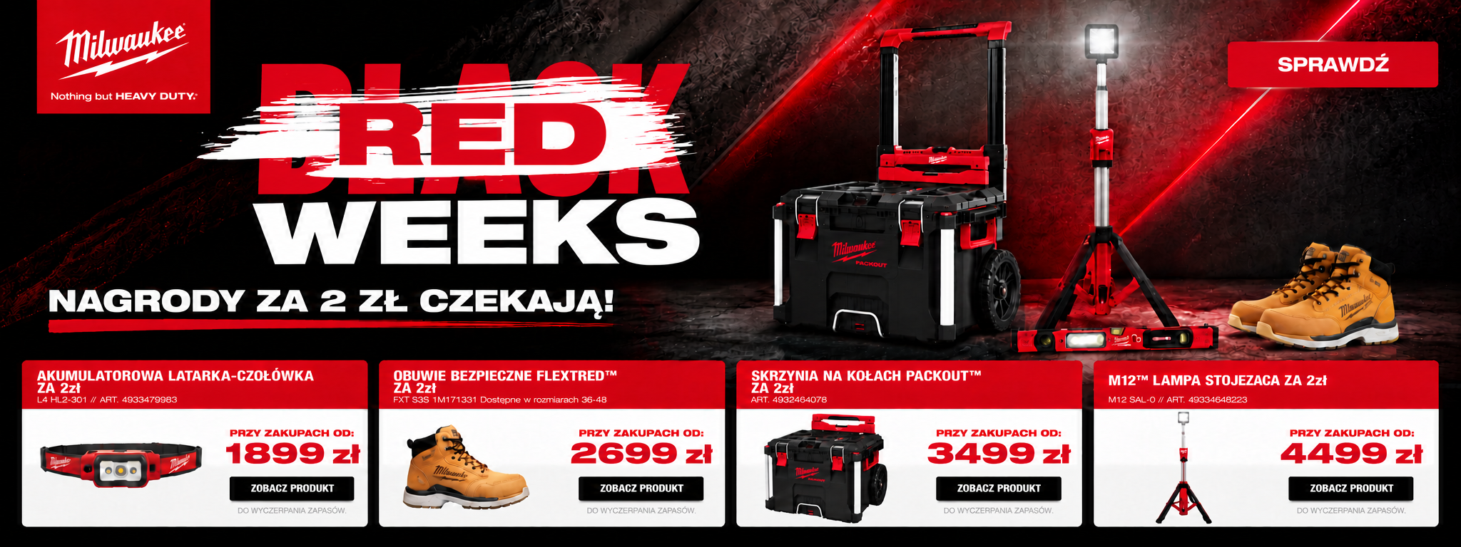 Milwaukee Black Red Weeks